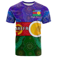 Custom Shefa Province T Shirt Aboriginal Patterns LT20 Unisex Green - Polynesian Pride