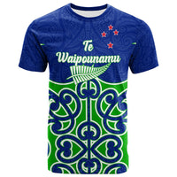 New Zealand South Island (Te Waipounamu) Pride T Shirt LT12 Blue - Polynesian Pride