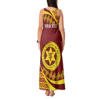 Personalised Tonga High School Tank Maxi Dress Happy 77 Years Anniversary LT14 - Polynesian Pride