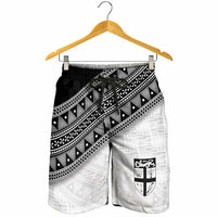 2026 Autumn Rugby Nations Fiji Shorts for Men Fijian Tapa Tribal Lauhala Inspired LT9 - Polynesian Pride