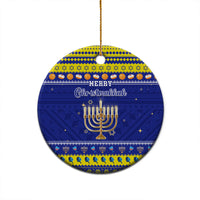 Personalised Polynesia Christmukkah Ceramic Ornament Menorah With Polynesian Tribal Pattern LT05 - Polynesian Pride