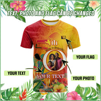 Polynesian Pride Papua New Guinea Independence T Shirt Custom Photo, Plumeria & Provinces Flags CTM14 - Polynesian Pride
