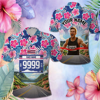 Custom Race Bib and Photo Marathon Nature and Tropical Style Polo Shirt CTM03 - tartan-scottish