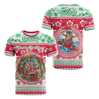 Custom Photo Polynesian Christmas T Shirt CTM05 - Polynesian Pride