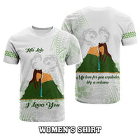 Custom Polynesian Couple Volcano Valentine Day T shirt I LAVA YOU CTM05 - Polynesian Pride