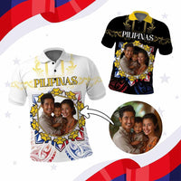 Custom Photo Philippines Independence Day Polo Shirt Maligayang Araw ng Kalayaan Barong Patterns CTM05 Multicolor - Polynesian Pride