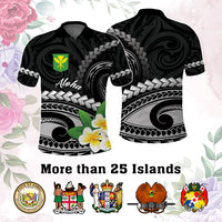 Custom AAPI Heritage Month Polo Shirt Polynesian Tribal Tattoo