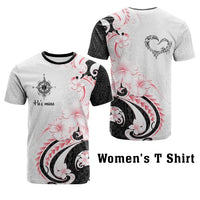 Custom Polynesian Couple National Spouses Day T shirt Compass Hibiscus Flowers CTM05 - Polynesian Pride