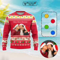 Custom Photo Polynesian Knitted Sweatshirt Beach Style