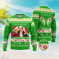 Custom Photo Polynesian Knitted Sweatshirt Beach Style CTM05 - Polynesian Pride