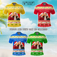 Custom Photo Polynesian Polo Shirt Beach Style