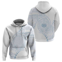 Custom Photo Samoa White Sunday Hoodie Lotu Tamaiti Teuila With Samoan Siapo CTM05