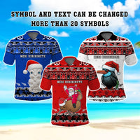 Custom Christmas New Zealand Symbols Polo Shirt Maori Pattern CTM05 Multicolor - Polynesian Pride