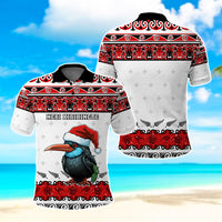 Custom Christmas New Zealand Symbols Polo Shirt Maori Pattern