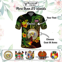 Custom Polynesian Countries Polo Shirt Coat Of Arms Polynesian Tribal Tattoo Shark CTM05 - Polynesian Pride
