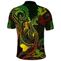 Custom Polynesian Countries Polo Shirt Coat Of Arms Polynesian Tribal Tattoo Shark CTM05 - Polynesian Pride