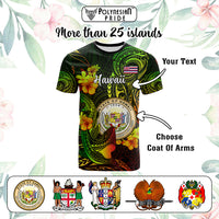 Custom Polynesian Countries T Shirt Coat Of Arms Polynesian Tribal Tattoo Shark CTM05 - Polynesian Pride