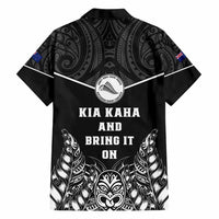 Custom Photo New Zealand Fern Rugby Hawaiian Shirt Maori Pattern CTM05 - Polynesian Pride