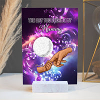 Custom Polynesian Family Star Map Acrylic Plaque The Day You Became My Parent CTM05 Acrylic Table Sign Galaxy - Polynesian Pride
