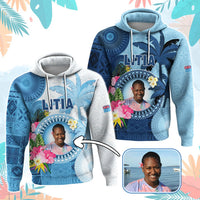 Custom Photo Fiji Hoodie Polynesian Palm Tree Fijian Tapa Pattern CTM05 Pullover Hoodie Multicolor - Polynesian Pride