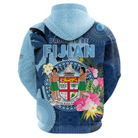 Custom Photo Fiji Hoodie Polynesian Palm Tree Fijian Tapa Pattern CTM05 - Polynesian Pride