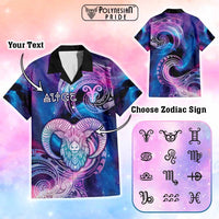 Custom Zodiac Signs Hawaiian Shirt With Polynesian Pattern CTM05 - Polynesian Pride