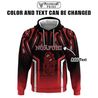 New Zealand Aotearoa Iwi Personalised Text Hoodie Maori Hei Tiki Special Style CTM05 - Polynesian Pride