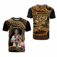 Custom Photo Pacific Tribal Tattoo T shirt with Flowers Bouquet CTM09 - Polynesian Pride