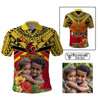 Custom Photo Provinces of Papua New Guinea 50th Years Polo Shirt Hapi De bilong Indipendens CTM09 Multicolor - Polynesian Pride