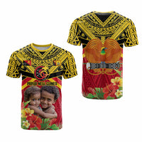 Custom Photo Provinces of Papua New Guinea 50th Years T Shirt Hapi De bilong Indipendens CTM09 - Polynesian Pride