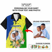 Malampa Province Custom Hawaiian Shirt With Photo Vanuatuan Boar's Tusk Flag Multicolored CTM09 - Polynesian Pride