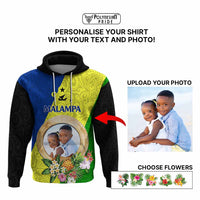 Malampa Province Custom Hoodie With Photo Vanuatuan Boar's Tusk Flag Multicolored CTM09 - Polynesian Pride