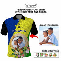 Malampa Province Custom Polo Shirt With Photo Vanuatuan Boar's Tusk Flag Multicolored CTM09 - Polynesian Pride