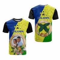 Malampa Province Custom T Shirt With Photo Vanuatuan Boar's Tusk Flag Multicolored