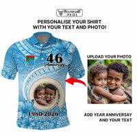 Custom Photo Sanma Province Polo Shirt Vanuatu Yumi Indipendens Dei CTM09 - Polynesian Pride