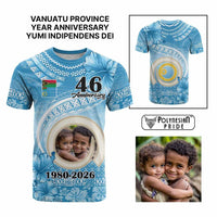 Custom Photo Sanma Province T Shirt Vanuatu Yumi Indipendens Dei CTM09 Multicolor - Polynesian Pride