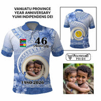 Custom Photo Shefa Province Polo Shirt Vanuatu Yumi Indipendens Dei CTM09 Multicolor - Polynesian Pride