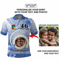 Custom Photo Shefa Province Polo Shirt Vanuatu Yumi Indipendens Dei CTM09 - Polynesian Pride