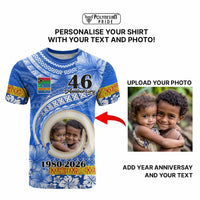 Custom Photo Tafea Province T Shirt Vanuatu Yumi Indipendens Dei CTM09 - Polynesian Pride