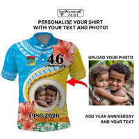 Custom Photo Torba Province Polo Shirt Vanuatu Yumi Indipendens Dei CTM09 - Polynesian Pride