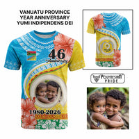 Custom Photo Torba Province T Shirt Vanuatu Yumi Indipendens Dei CTM09 Multicolor - Polynesian Pride