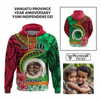 Custom Photo Vanuatu Year Anniversary Hoodie Yumi Indipendens Dei CTM09 Multicolor - Polynesian Pride