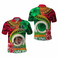 Custom Photo Vanuatu Year Anniversary Polo Shirt Yumi Indipendens Dei CTM09 - Polynesian Pride