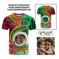 Custom Photo Vanuatu Year Anniversary T Shirt Yumi Indipendens Dei CTM09 Multicolor - Polynesian Pride