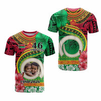 Custom Photo Vanuatu Year Anniversary T Shirt Yumi Indipendens Dei CTM09 - Polynesian Pride