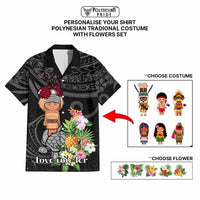 Custom Polynesian Traditional Costume Hawaiian Shirt Tropical Flower CTM09 - Polynesian Pride