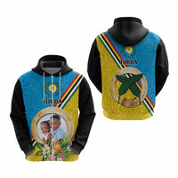 Torba Province Custom Hoodie With Photo Vanuatuan Boar's Tusk Flag Multicolored CTM09 - Polynesian Pride