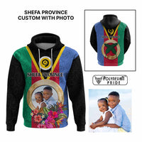 Shefa Province Custom Hoodie With Photo Vanuatuan Boar's Tusk Flag Multicolored CTM09 Multicolor - Polynesian Pride