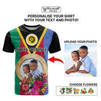 Shefa Province Custom T Shirt With Photo Vanuatuan Boar's Tusk Flag Multicolored CTM09 - Polynesian Pride