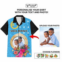 Sanma Province Custom Hawaiian Shirt With Photo Vanuatuan Boar's Tusk Flag Multicolored CTM09 - Polynesian Pride